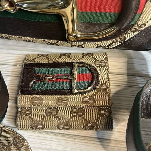 Gucci Web Horsebit Bag, Wallet and Heels Bundle - Picture 6 of 16
